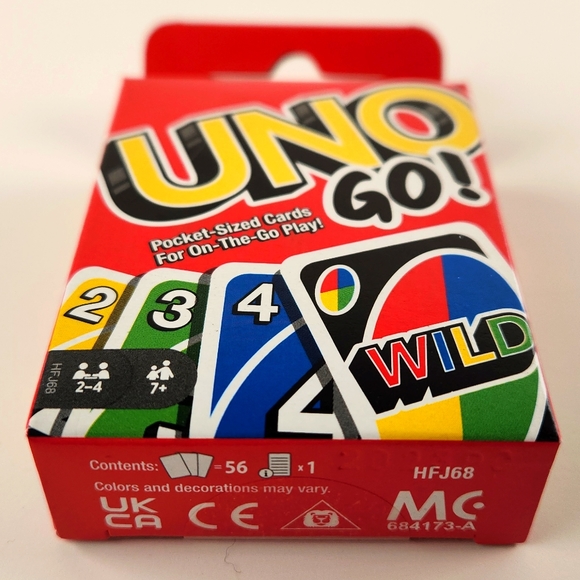 UNO GO! POCKET SIZED 3"×2" Factory Sealed Card Game - Picture 11 of 11